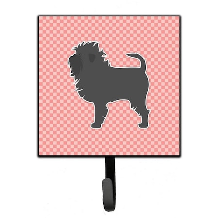 Carolines Treasures Affenpinscher Checkerboard Pink Leash or Key Holder BB3648SH4